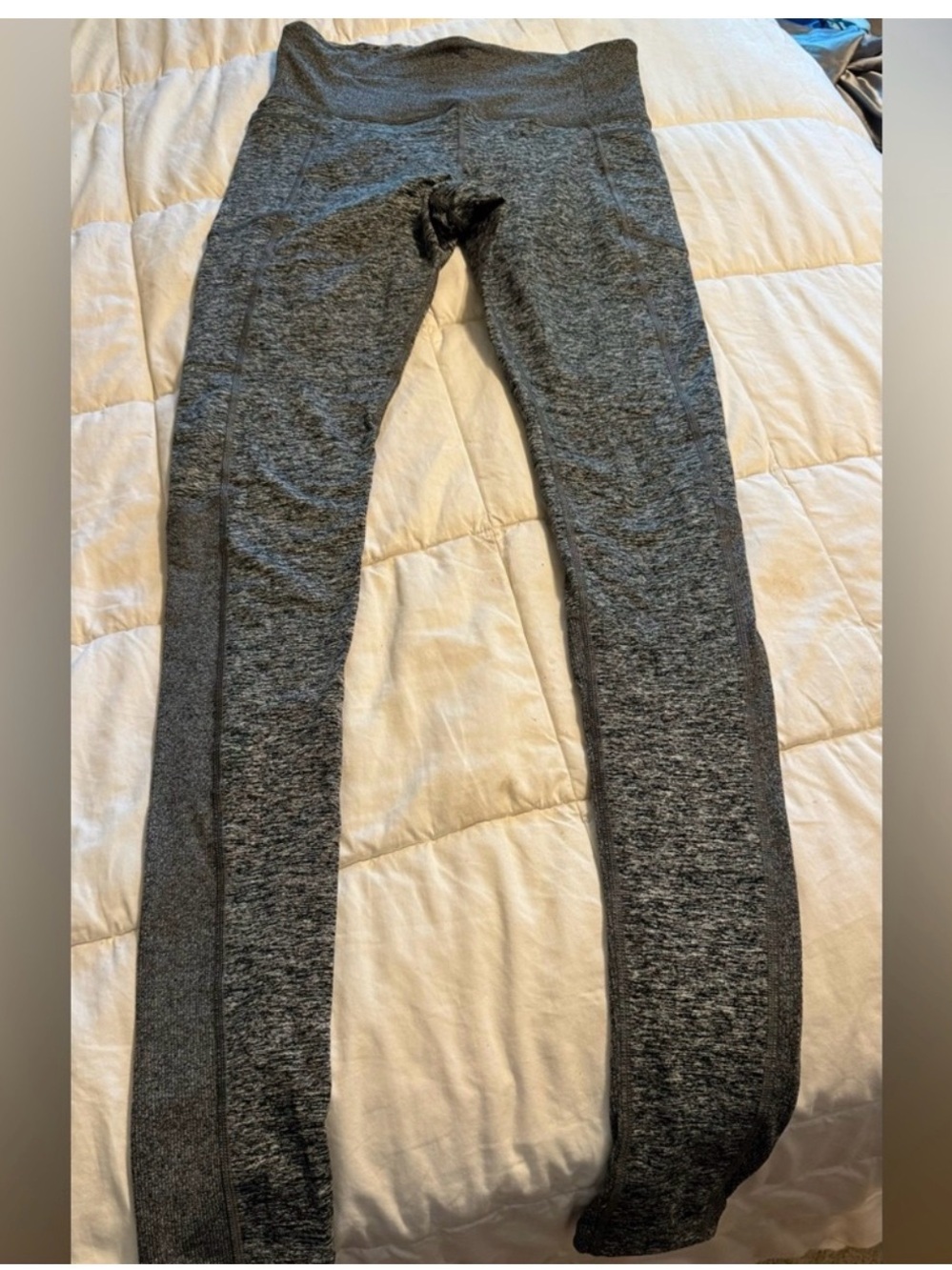 Athleta Dark Heather Gray High-Rise Performance Leggings